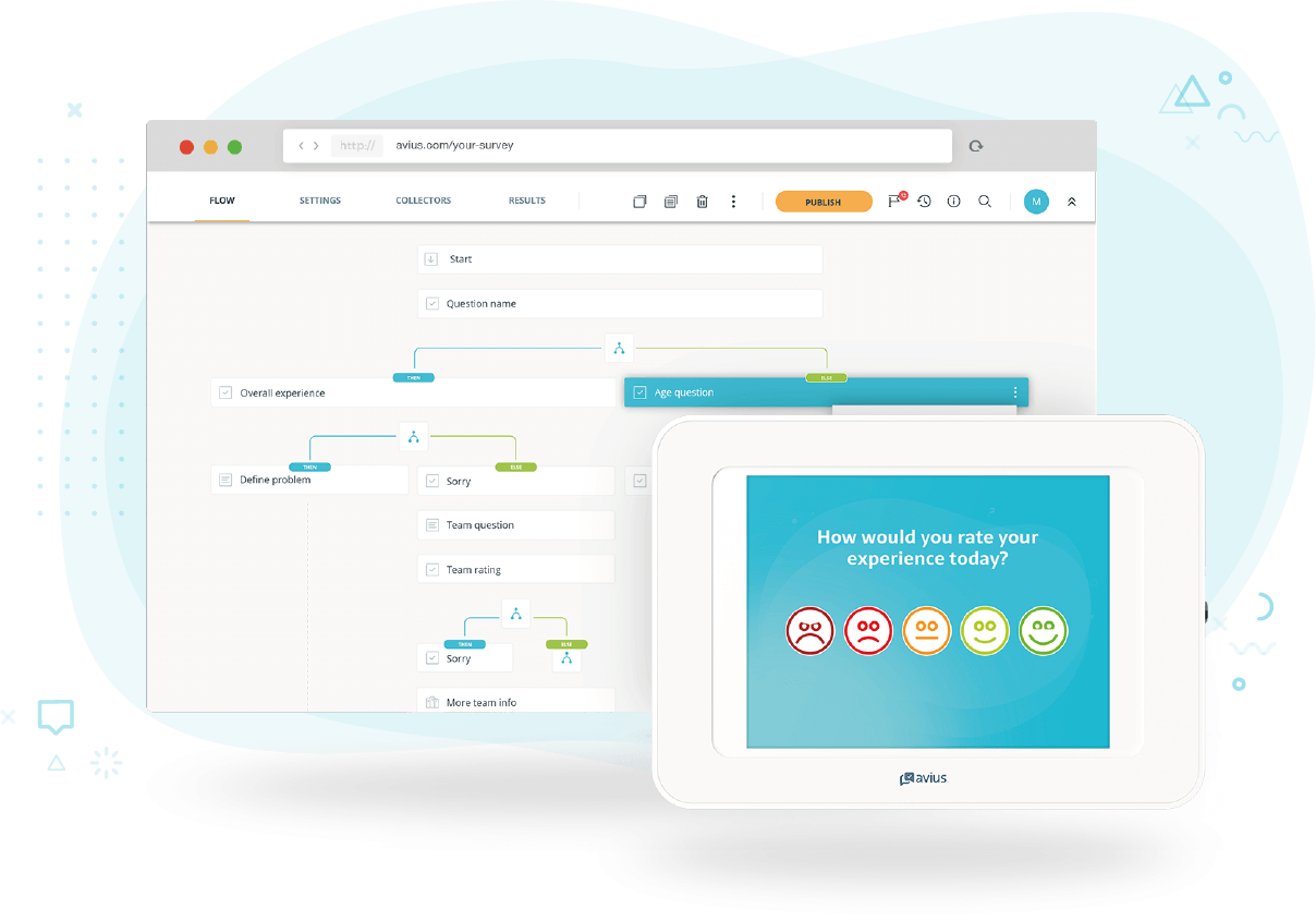 Preview of Avius Surveys software.